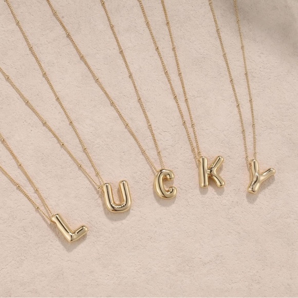 Monogram Gold Necklace - Picture 4 of 4